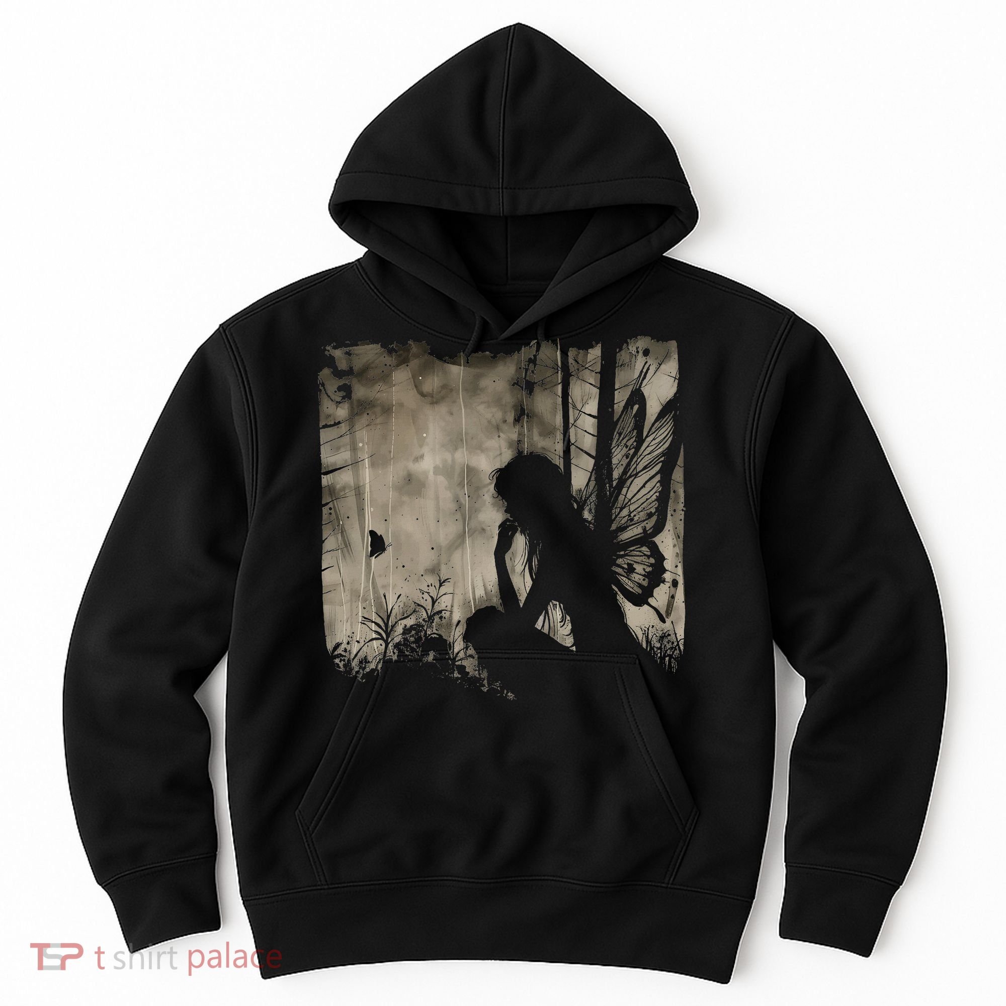 Dark Fairycore Fairy Art Grunge Butterfly Alt Goth Aesthetic Hoodie
