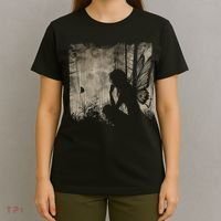 Dark Fairycore Fairy Art Grunge Butterfly Alt Goth Aesthetic T-Shirt thumb 4