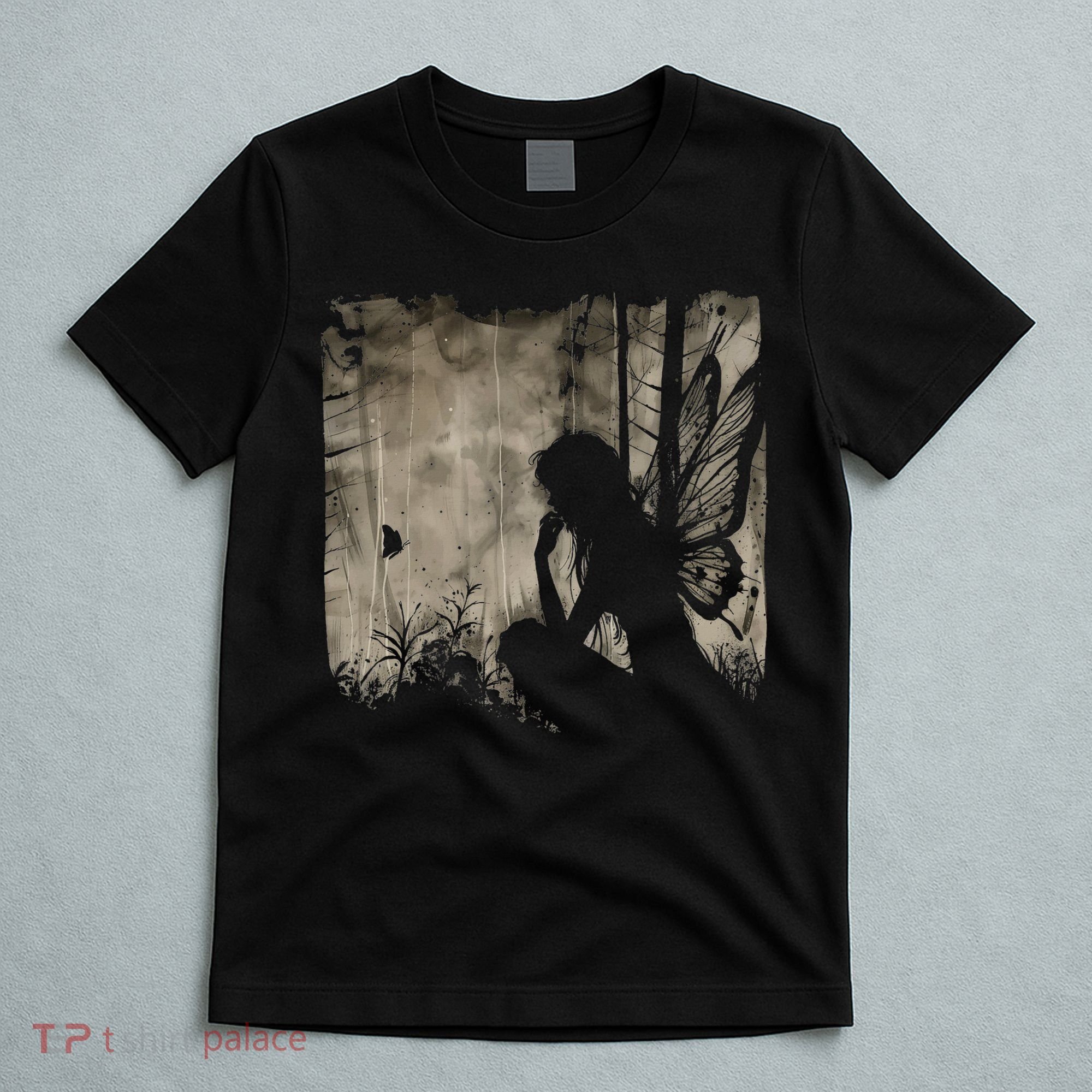 Dark Fairycore Fairy Art Grunge Butterfly Alt Goth Aesthetic T-Shirt