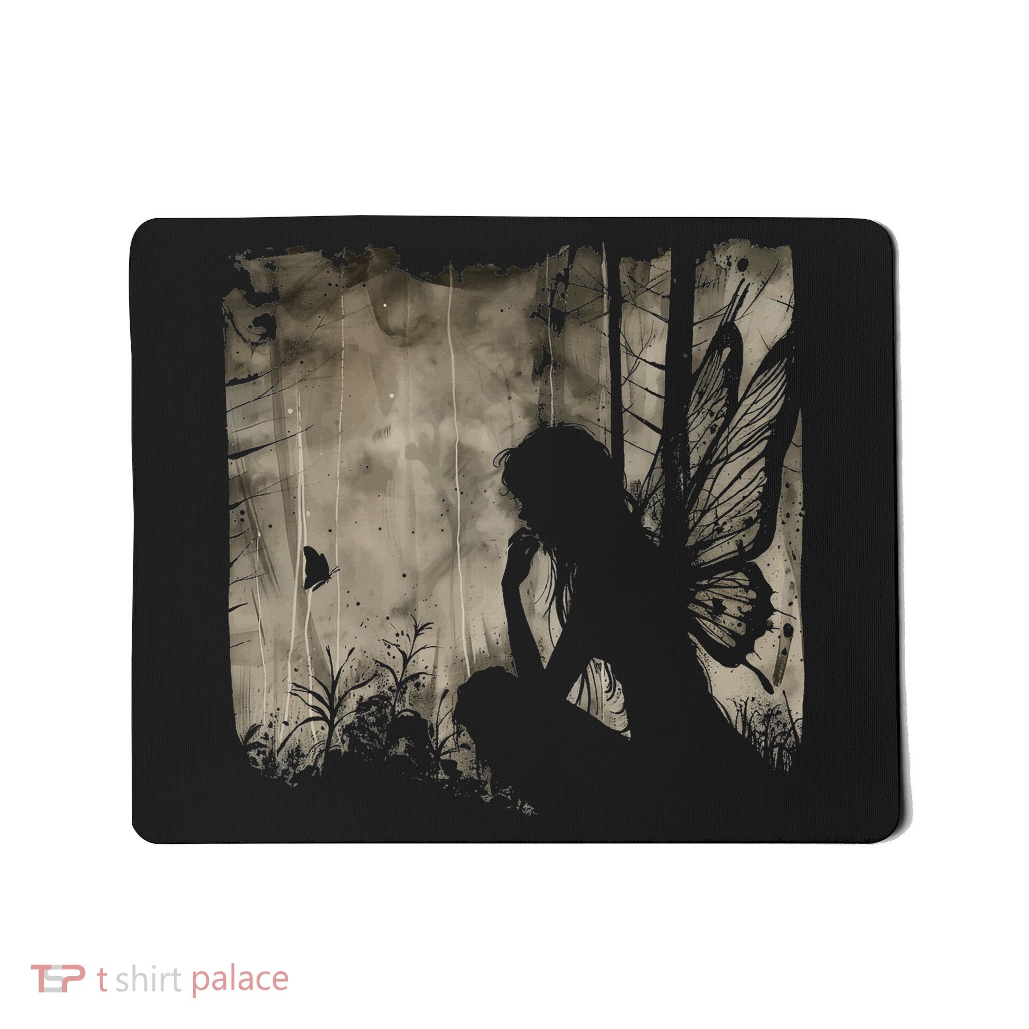 Dark Fairycore Fairy Art Grunge Butterfly Alt Goth Aesthetic Mousepad