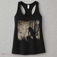 Dark Fairycore Fairy Art Grunge Butterfly Alt Goth Aesthetic Women's Tank Top thumb 3