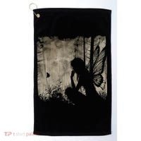 Dark Fairycore Fairy Art Grunge Butterfly Alt Goth Aesthetic Golf Towel thumb 0