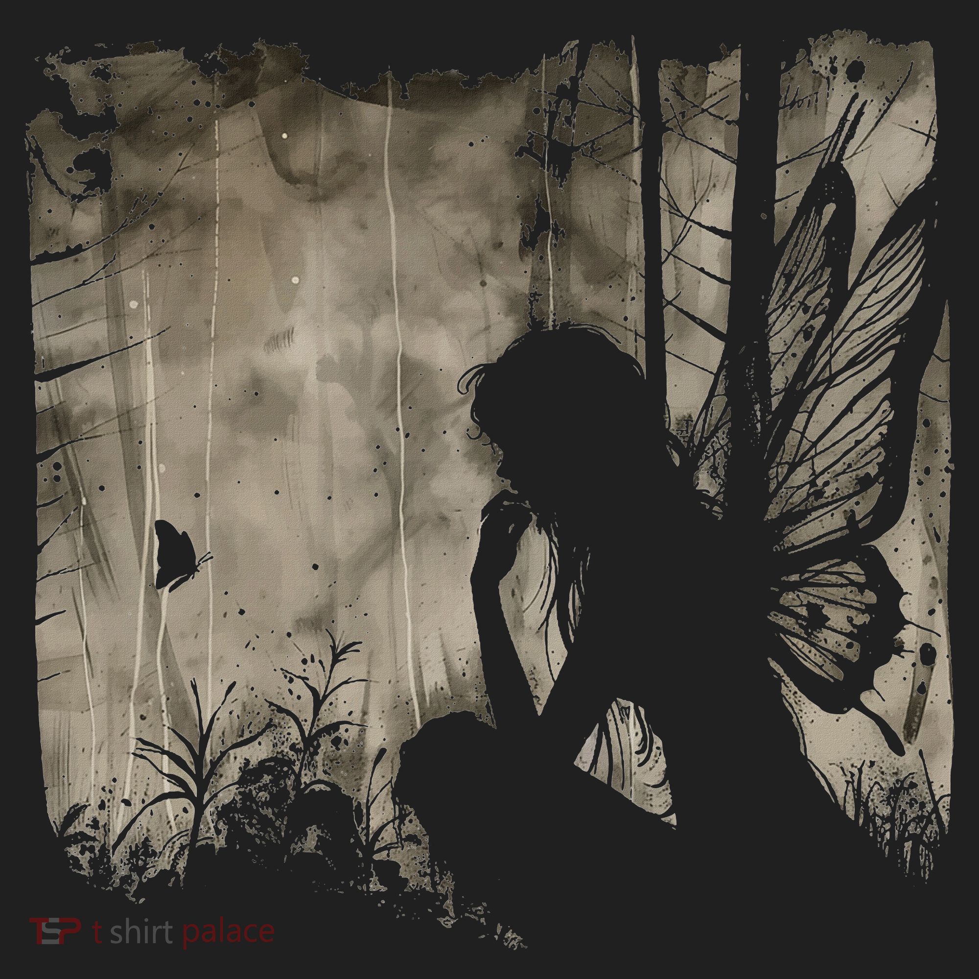 Dark Fairycore Fairy Art Grunge Butterfly Alt Goth Aesthetic Golf Towel