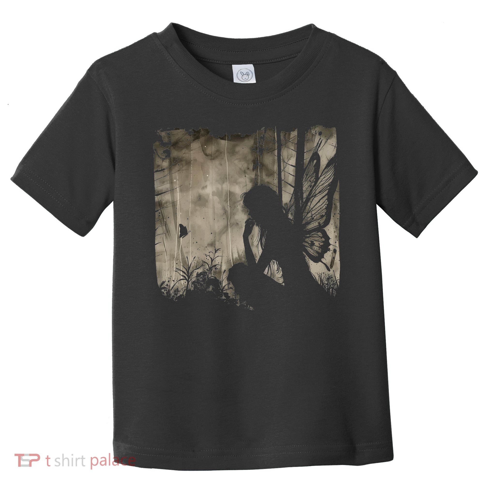 Dark Fairycore Fairy Art Grunge Butterfly Alt Goth Aesthetic Toddler T-Shirt