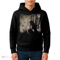 Dark Fairycore Fairy Art Grunge Butterfly Alt Goth Aesthetic Kids Hoodie thumb 4