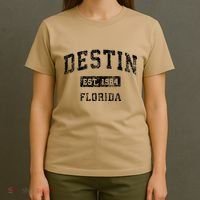 Destin Florida Fl Vintage Established T-Shirt thumb 4