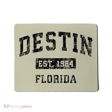 Destin Florida Fl Vintage Established Mousepad