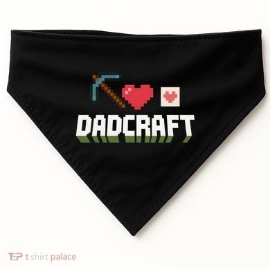 Dadcraft Funny Father's Day Gamer Gift USA-Made Doggie Bandana