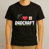 Dadcraft Funny Father's Day Gamer Gift T-Shirt thumb 3