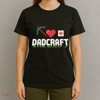 Dadcraft Funny Father's Day Gamer Gift T-Shirt thumb 4