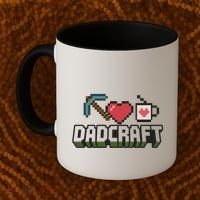 Dadcraft Funny Father's Day Gamer Gift Coffee Mug thumb 2