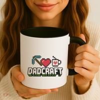 Dadcraft Funny Father's Day Gamer Gift Coffee Mug thumb 3