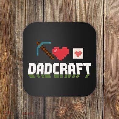 Dadcraft Funny Father's Day Gamer Gift Coaster
