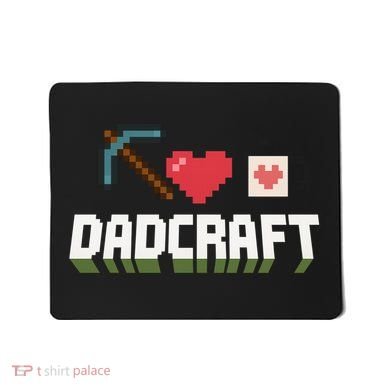 Dadcraft Funny Father's Day Gamer Gift Mousepad
