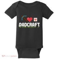 Dadcraft Funny Father's Day Gamer Gift Baby Bodysuit thumb 0
