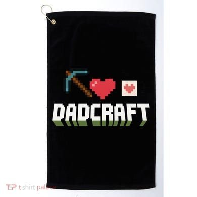 Dadcraft Funny Father's Day Gamer Gift Golf Towel
