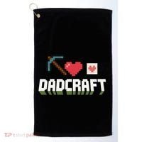 Dadcraft Funny Father's Day Gamer Gift Golf Towel thumb 0