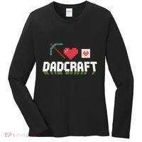 Dadcraft Funny Father's Day Gamer Gift Women's Long Sleeve Shirt thumb 0