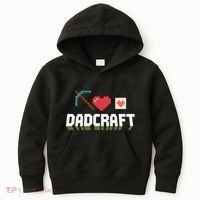 Dadcraft Funny Father's Day Gamer Gift Kids Hoodie thumb 0