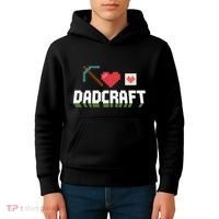 Dadcraft Funny Father's Day Gamer Gift Kids Hoodie thumb 4
