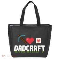 Dadcraft Funny Father's Day Gamer Gift Tote Bag thumb 0