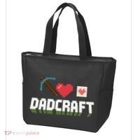 Dadcraft Funny Father's Day Gamer Gift Tote Bag thumb 3