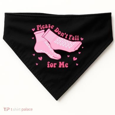 Dont Fall For Me Valentines Day Socks Pct Cna Funny Nurse USA-Made Doggie Bandana