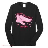 Dont Fall For Me Valentines Day Socks Pct Cna Funny Nurse Long Sleeve Shirt thumb 0