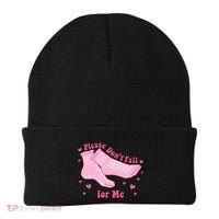 Dont Fall For Me Valentines Day Socks Pct Cna Funny Nurse Beanie thumb 0