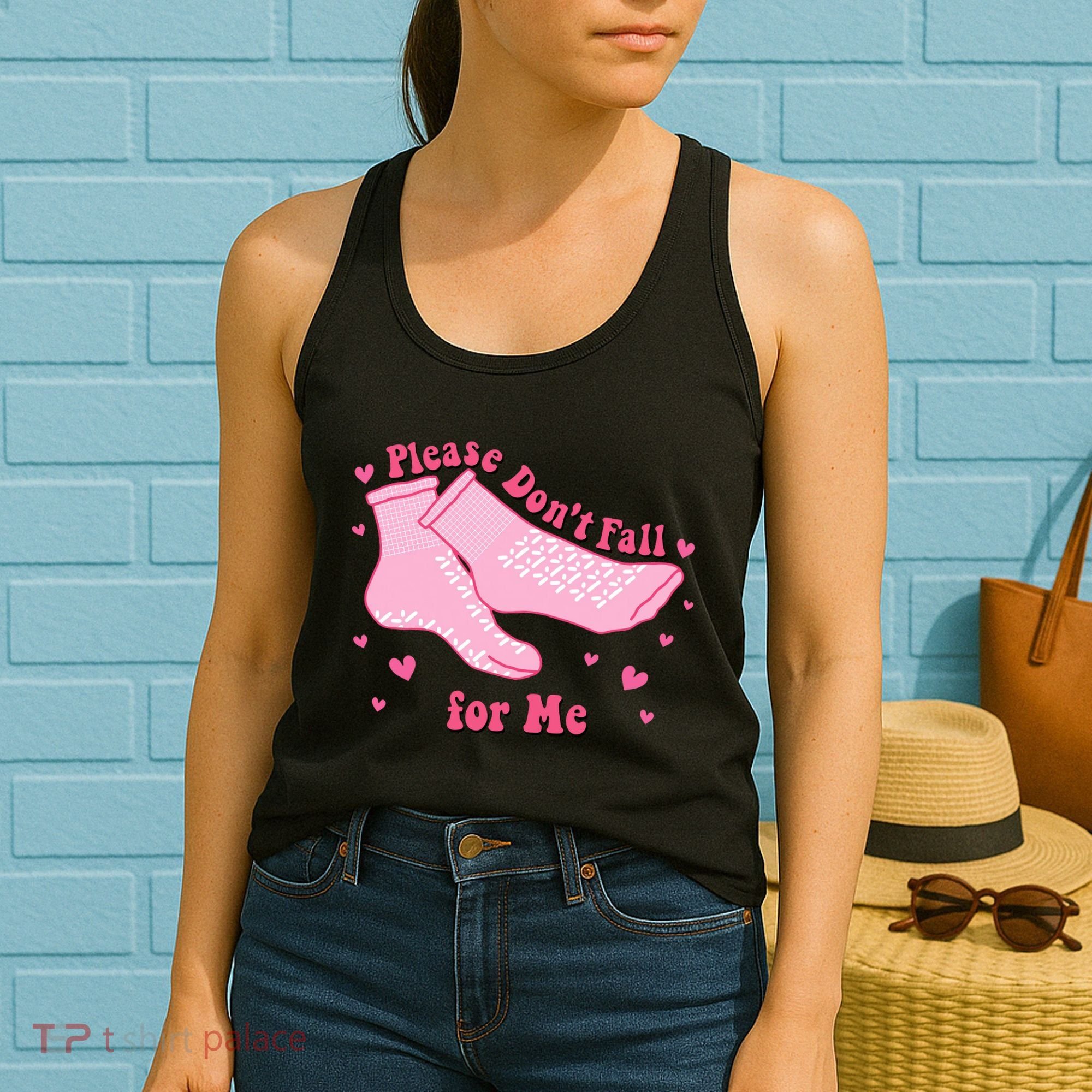 Dont Fall For Me Valentines Day Socks Pct Cna Funny Nurse Women's Tank Top