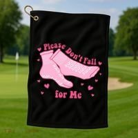 Dont Fall For Me Valentines Day Socks Pct Cna Funny Nurse Golf Towel thumb 1