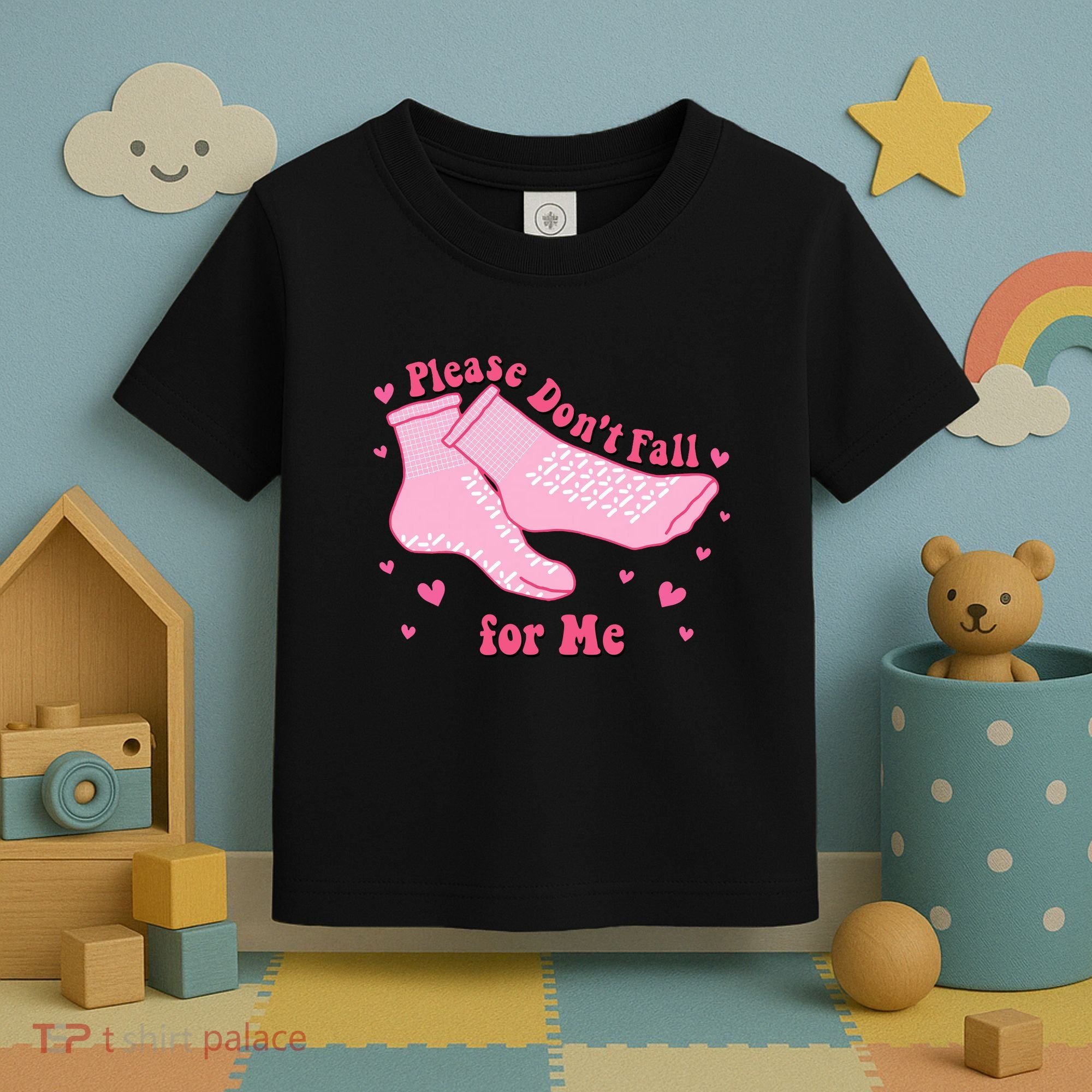 Dont Fall For Me Valentines Day Socks Pct Cna Funny Nurse Toddler T-Shirt