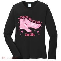 Dont Fall For Me Valentines Day Socks Pct Cna Funny Nurse Women's Long Sleeve Shirt thumb 0