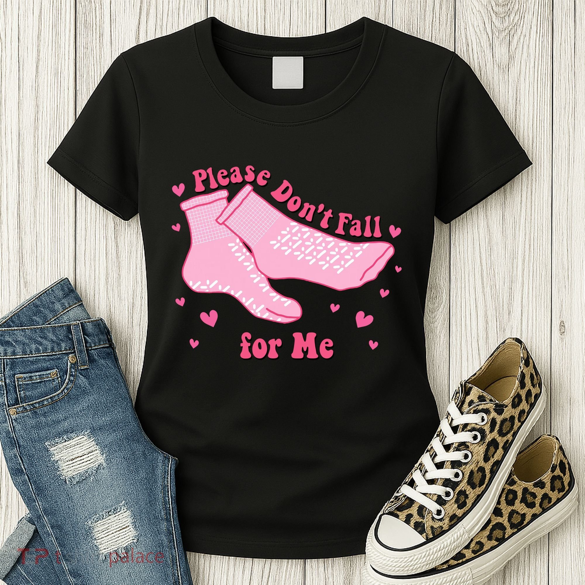 Dont Fall For Me Valentines Day Socks Pct Cna Funny Nurse Women's T-Shirt