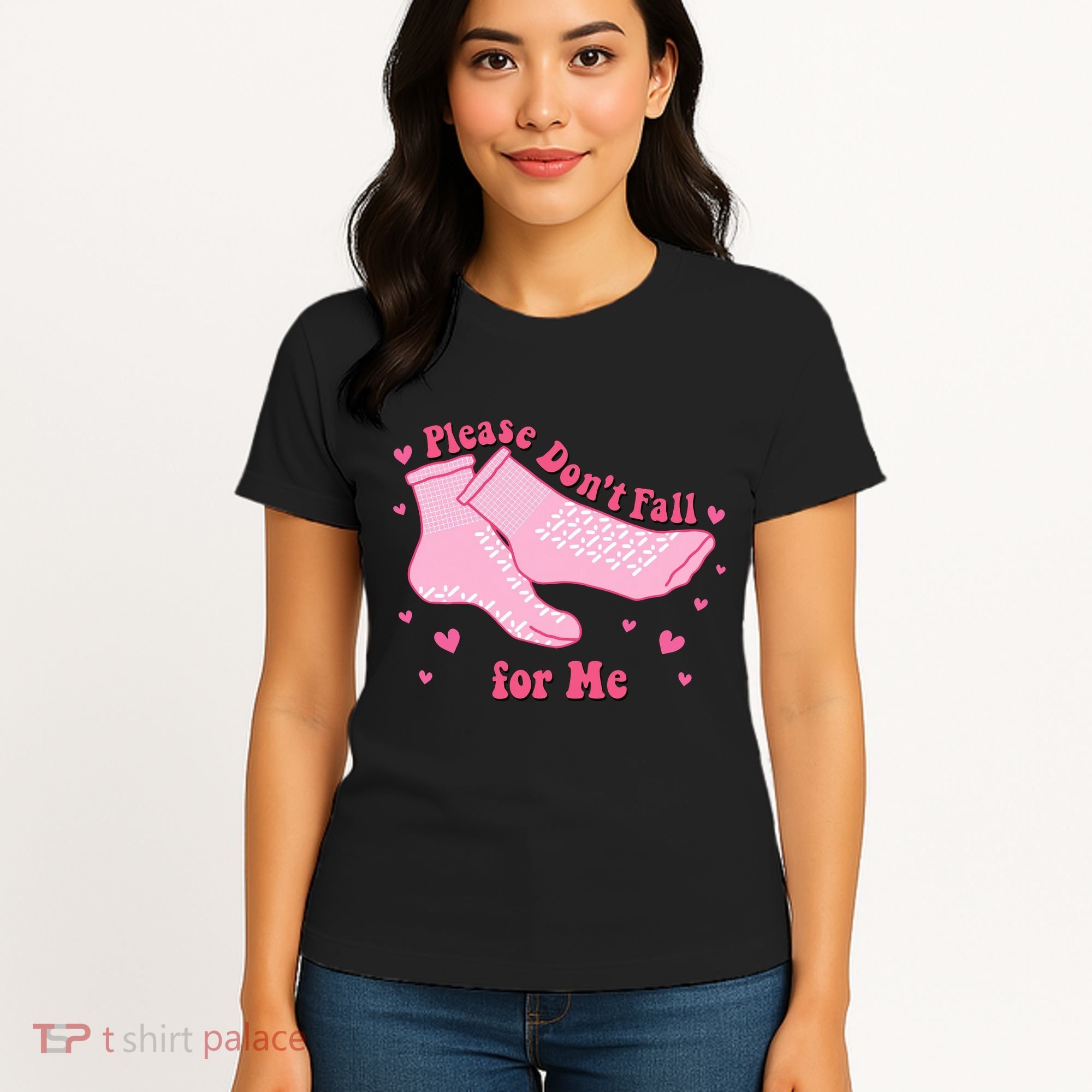 Dont Fall For Me Valentines Day Socks Pct Cna Funny Nurse Women's T-Shirt