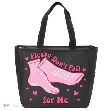 Dont Fall For Me Valentines Day Socks Pct Cna Funny Nurse Tote Bag