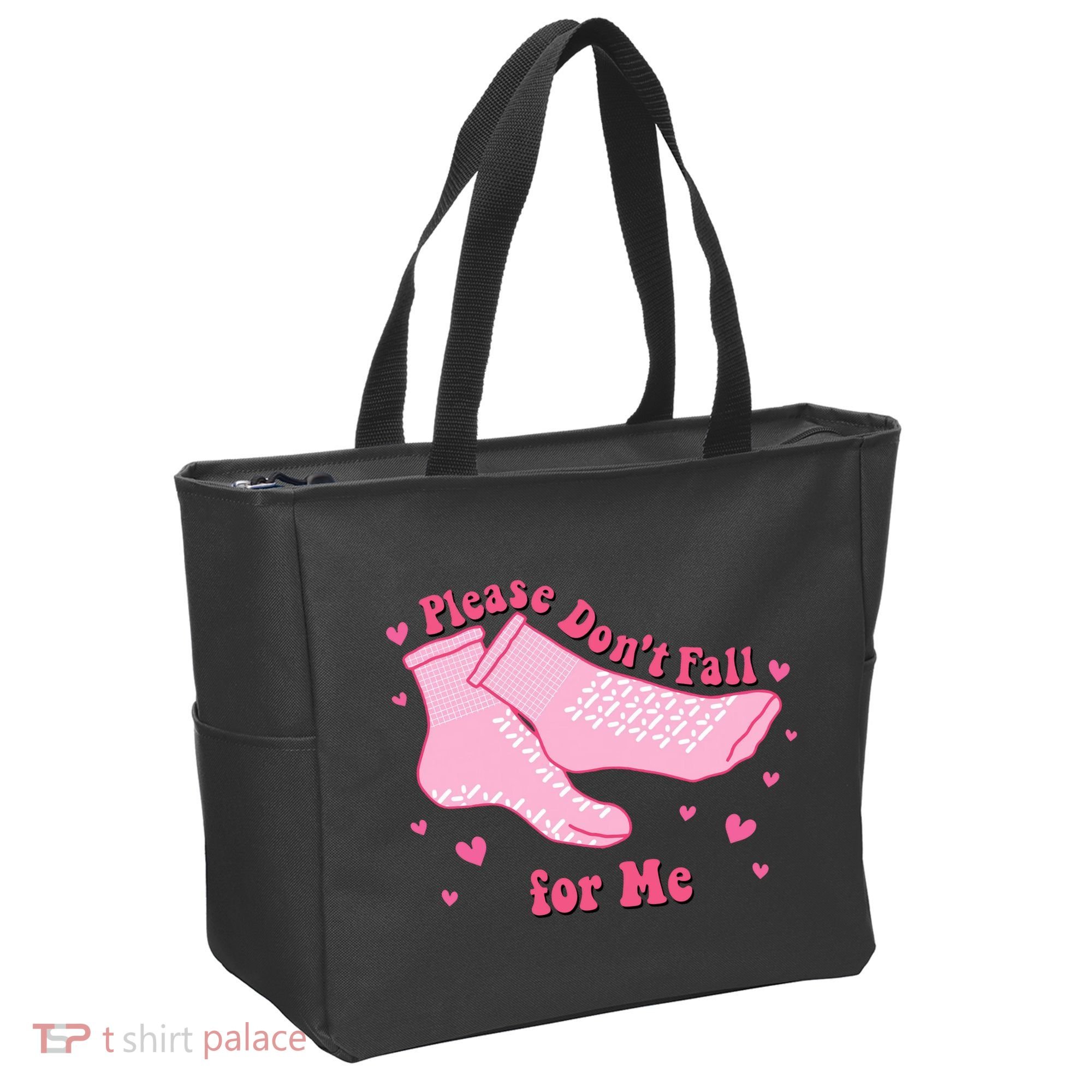 Dont Fall For Me Valentines Day Socks Pct Cna Funny Nurse Tote Bag