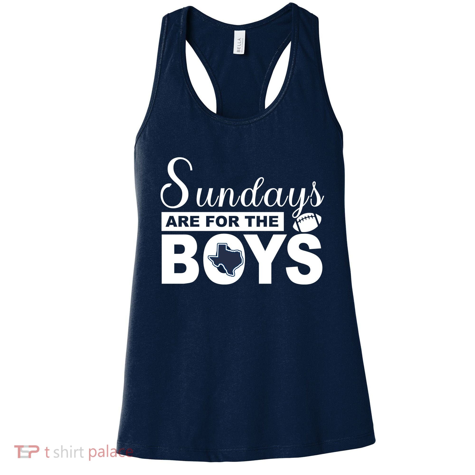 Dallas Football Fans Sundays Are For The Boys Women's Tank Top