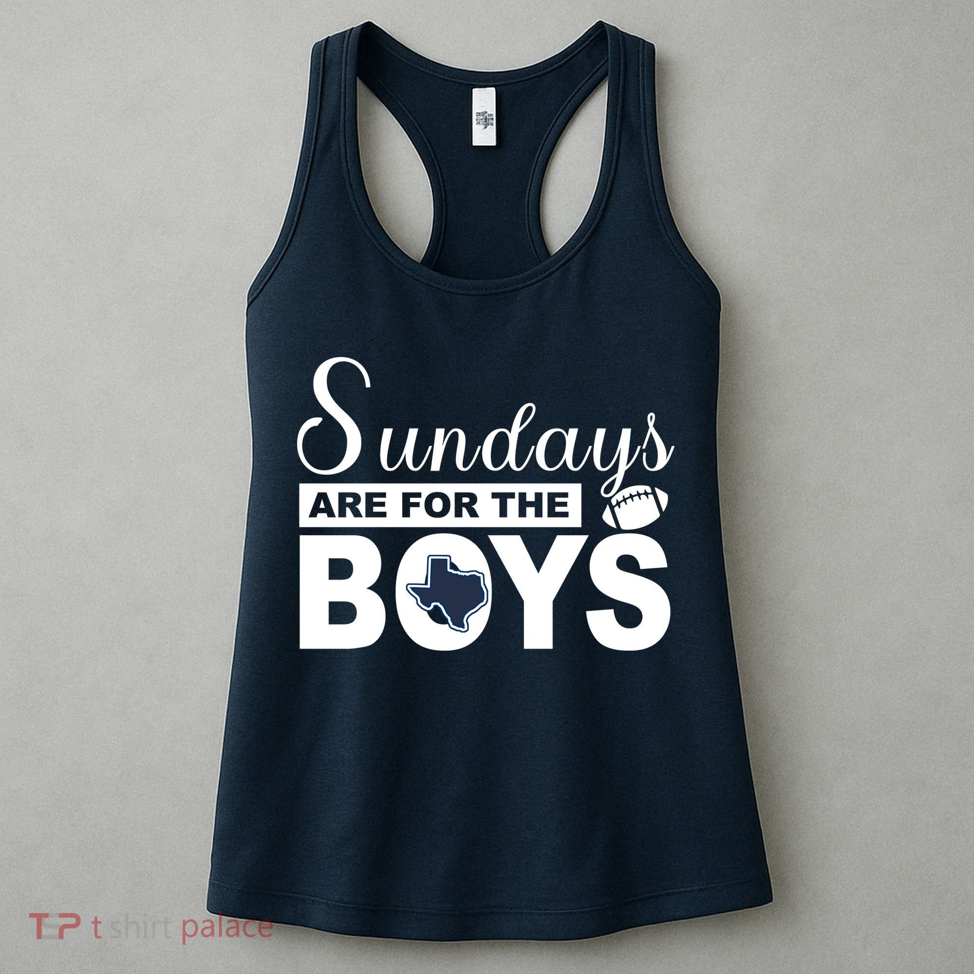 Dallas Football Fans Sundays Are For The Boys Women's Tank Top
