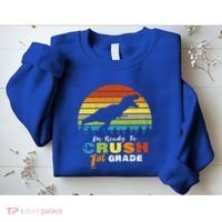 Dinosaur First Grade Im Ready To Crush 1St Grade Gift Sweatshirt thumb 2