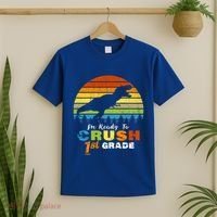Dinosaur First Grade Im Ready To Crush 1St Grade Gift T-Shirt thumb 2