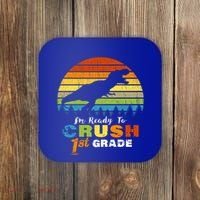 Dinosaur First Grade Im Ready To Crush 1St Grade Gift Coaster thumb 0