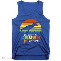 Dinosaur First Grade Im Ready To Crush 1St Grade Gift Tank Top thumb 0