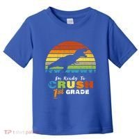 Dinosaur First Grade Im Ready To Crush 1St Grade Gift Toddler T-Shirt thumb 0