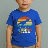 Dinosaur First Grade Im Ready To Crush 1St Grade Gift Toddler T-Shirt thumb 2