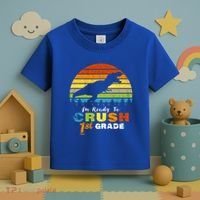 Dinosaur First Grade Im Ready To Crush 1St Grade Gift Toddler T-Shirt thumb 3