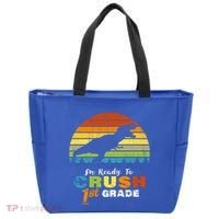 Dinosaur First Grade Im Ready To Crush 1St Grade Gift Tote Bag thumb 0
