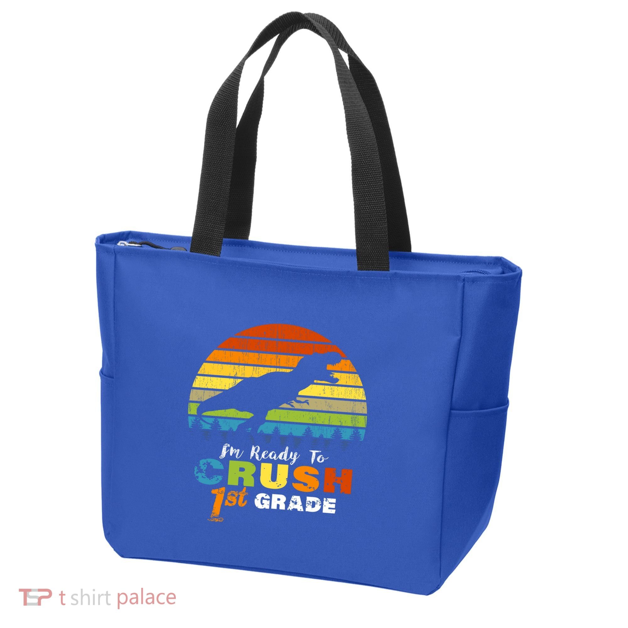 Dinosaur First Grade Im Ready To Crush 1St Grade Gift Tote Bag
