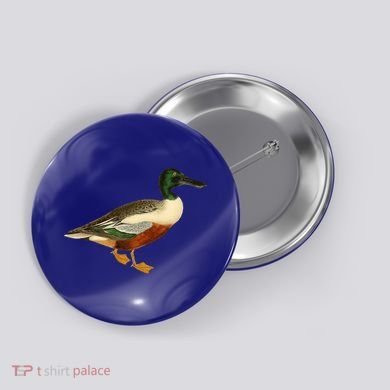 Duck Funny Gift Cute Shoveler Duck Vintage Duck Graphic Gift Button