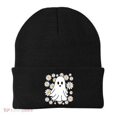 Daisy Floral Ghost Cute Halloween Beanie